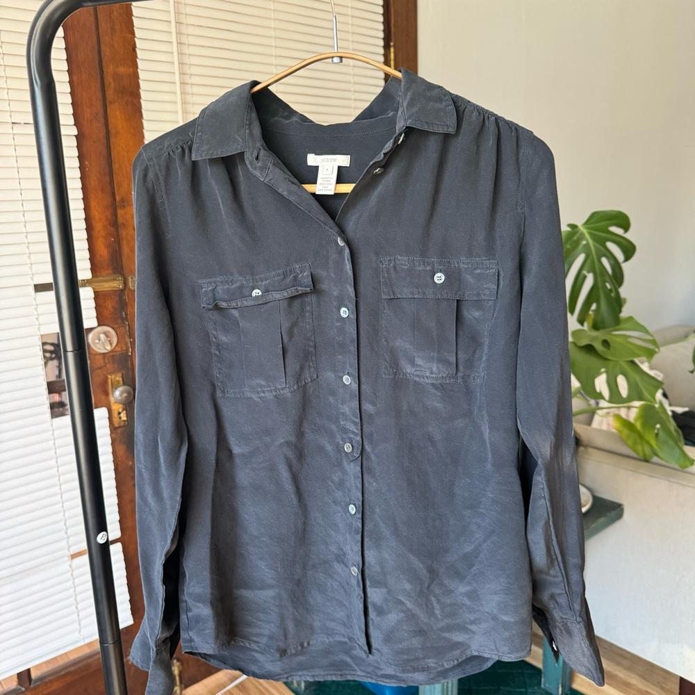 J.Crew 100% Silk Blouse